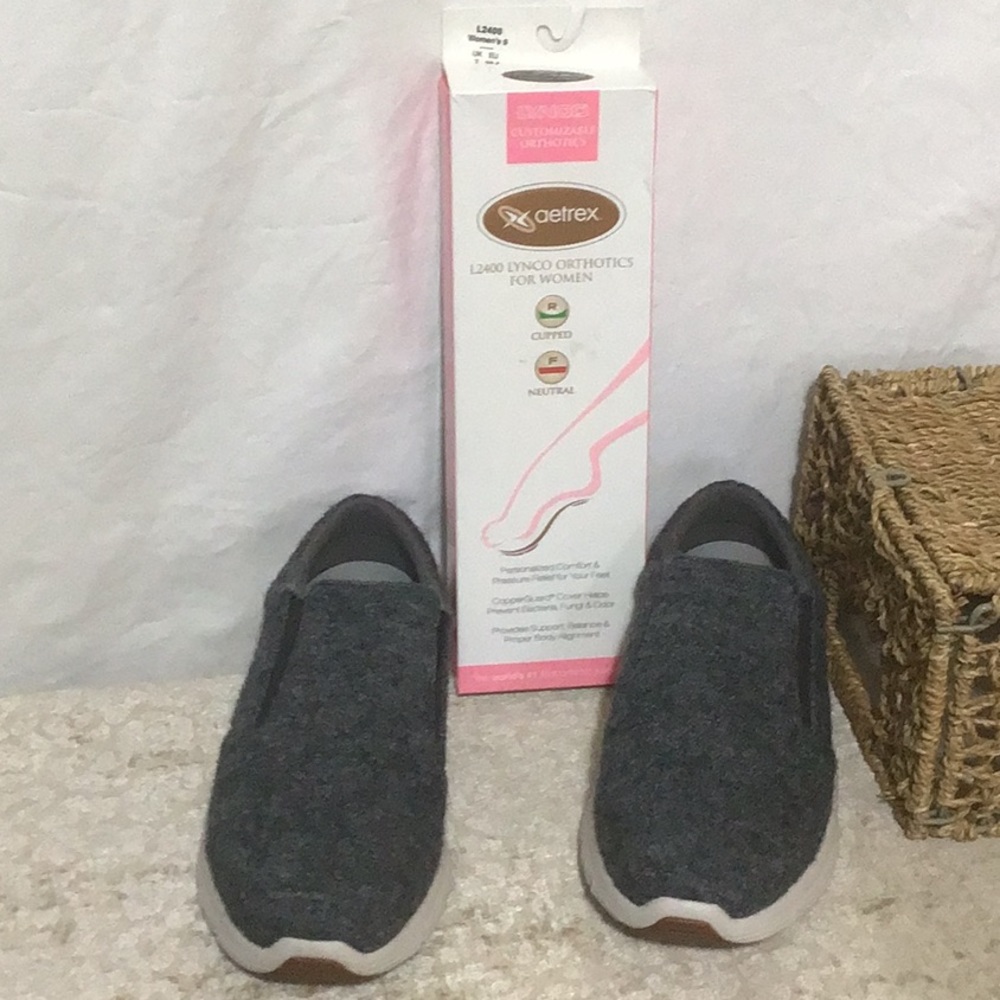 Dr. Comfort Adjustable Gray Wool Sneakers Sz 9 XWide